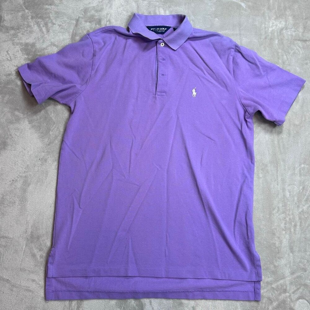 Polo Ralph Lauren Golf~Men’s~Purple Short Sleeve Button Front Collared~Size L
